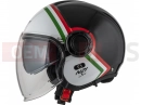 Ringway 2 Duo SKYLINE BLACK & WHITE ITALY jet přilba