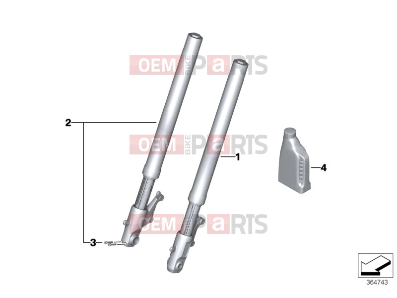 BMW Motorrad BMW 2013 C-Models C evolution (0C03) Telescope-fork