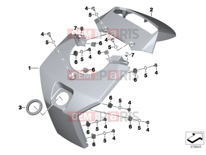 BMW Motorrad BMW 2013 C-Models C evolution (0C03) Trim, ignition/steering lock