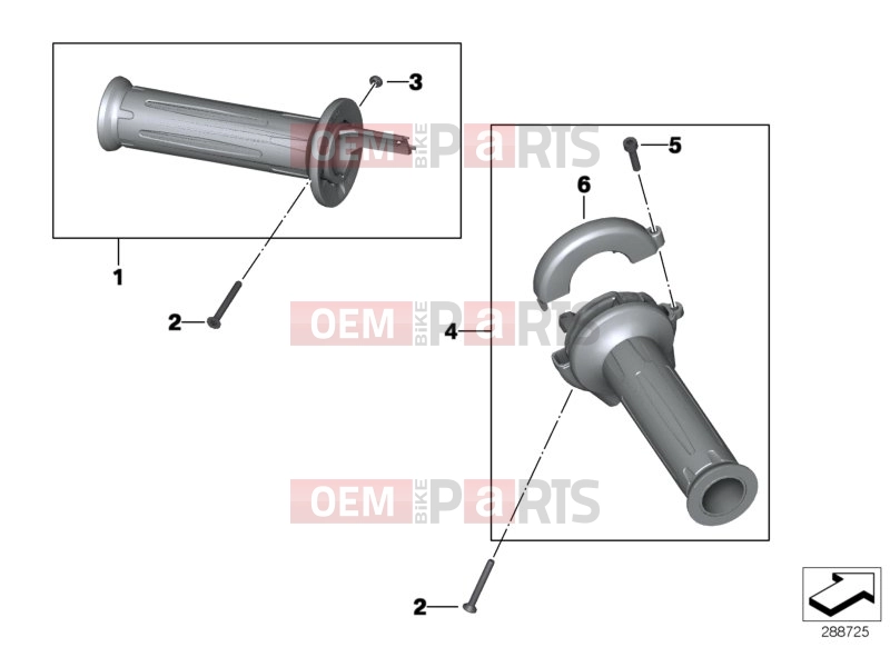 BMW Motorrad BMW 2016 C-Models C evolution (0C03) Handlebar grips