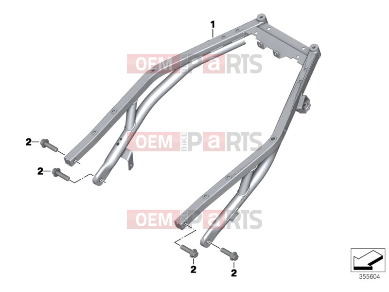 BMW Motorrad BMW 2016 C-Models C evolution (0C03) Rear frame
