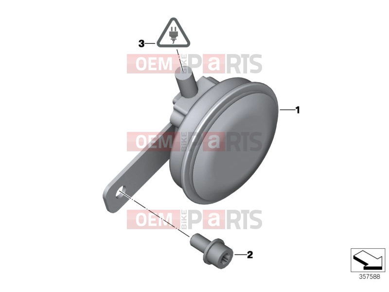 BMW Motorrad BMW 2015 C-Models C evolution (0C03) Horn
