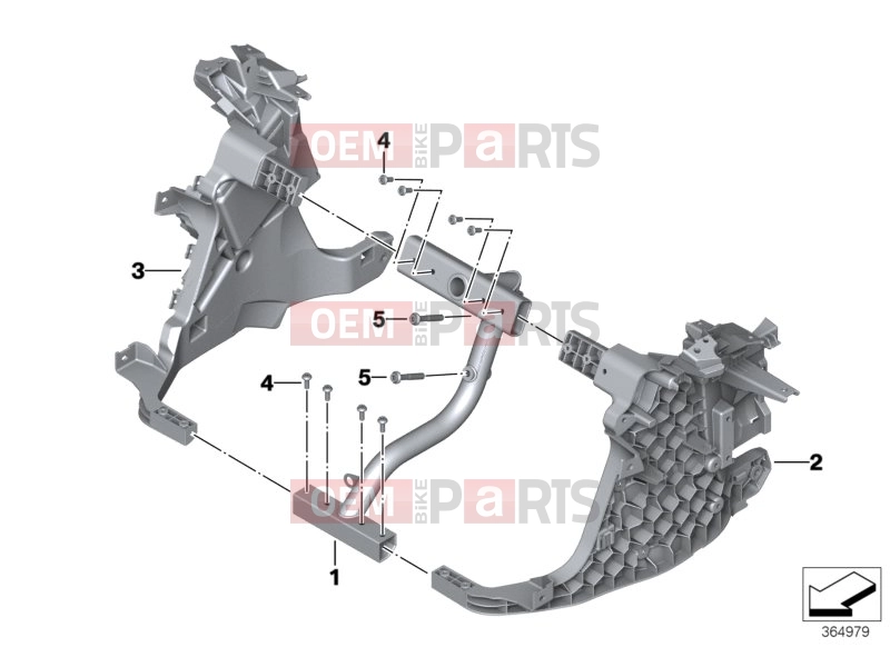 BMW Motorrad BMW 2017 C-Models C evolution (0C03) 46_1647 | Front panel carrier