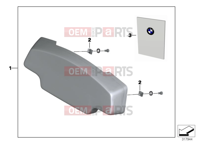 BMW Motorrad BMW 2017 C-Models C evolution (0C03) 77_0460 | Back padding TopCase 35 l