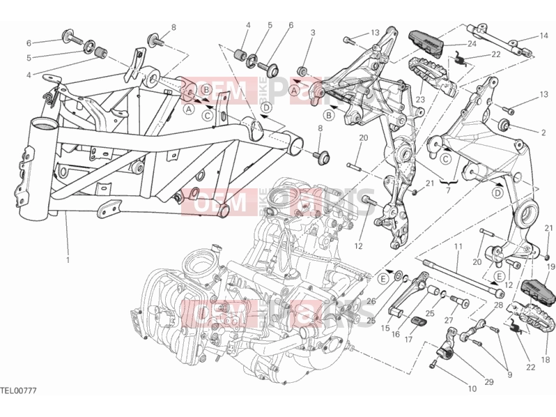 DUCATI 2014 Multistrada 1200 S GT FRAME » FRAME