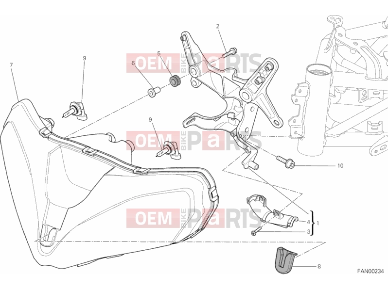 DUCATI 2014 Multistrada 1200 S GT HEADLIGHT » LIGHTING SYSTEM