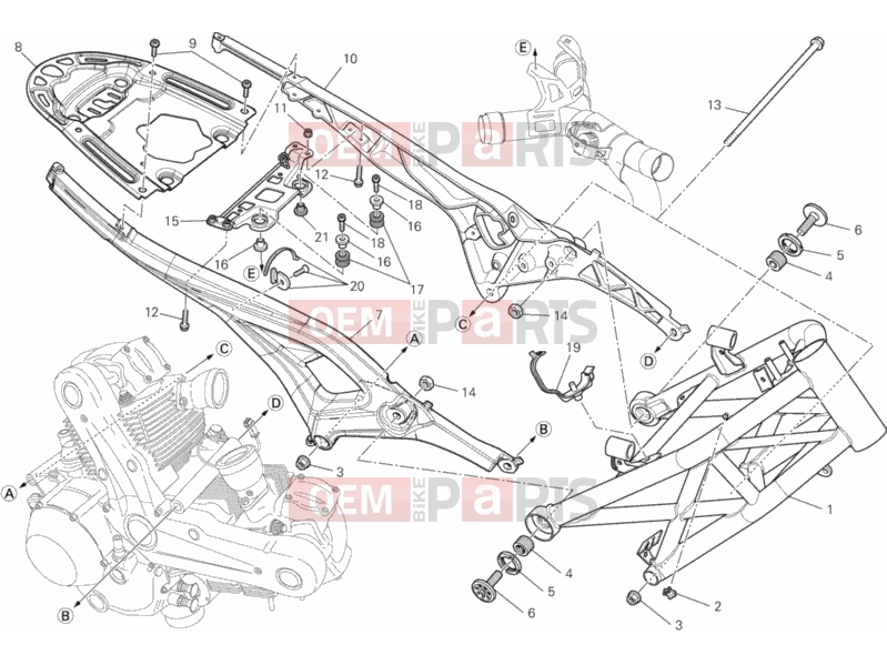 DUCATI 2014 Monster 795 FRAME » FRAME