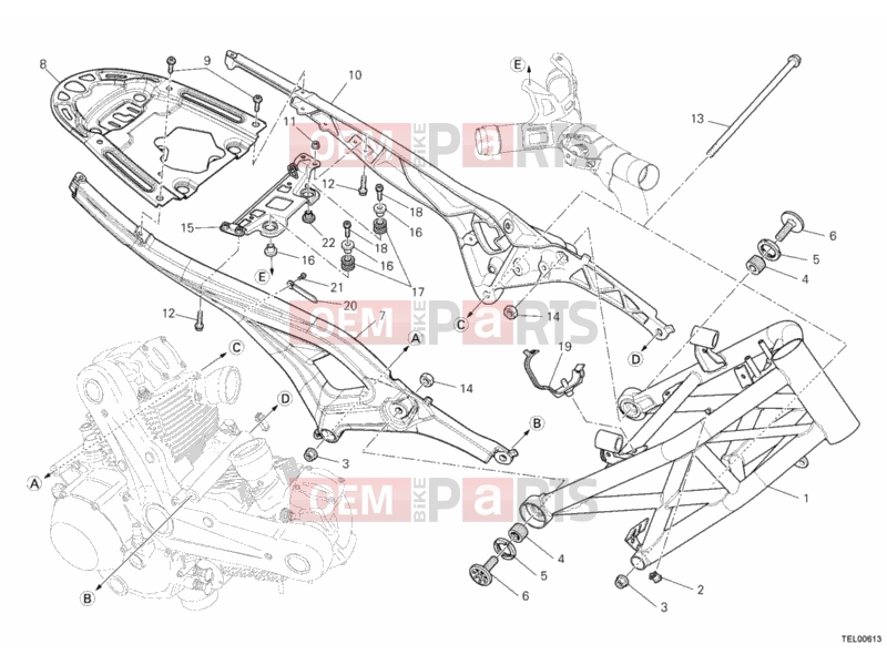 DUCATI 2014 Monster 796 ABS FRAME » FRAME