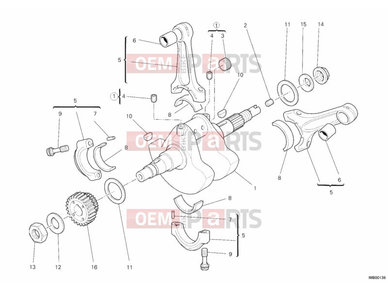 DUCATI 2014 Monster 796 ABS CRANKSHAFT » ENGINE CASE