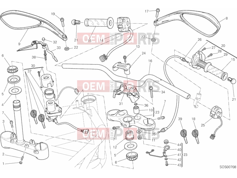 DUCATI 2014 Monster 796 ABS - DMT HANDLEBAR » HANDLE BAR