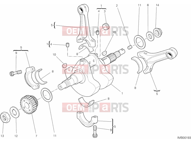 DUCATI 2014 Monster 796 ABS - DMT CRANKSHAFT » ENGINE CASE