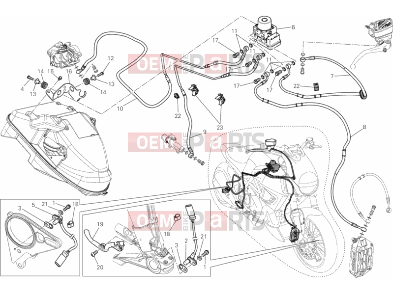 DUCATI 2014 Diavel STRADA BRAKING SYSTEM ABS » BRAKING SYSTEM