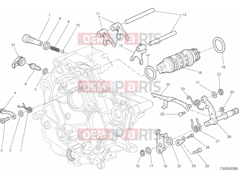 DUCATI 2014 HYPERMOTARD SHIFT CAM - FORK » FRONT SUSPENSION
