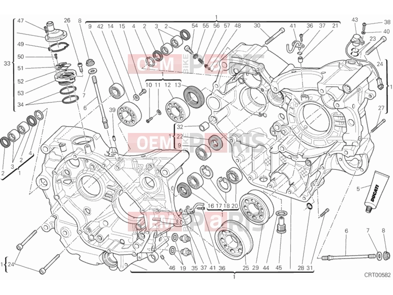 DUCATI 2013 Monster 1100 EVO ABS CRANKCASE » ENGINE CASE