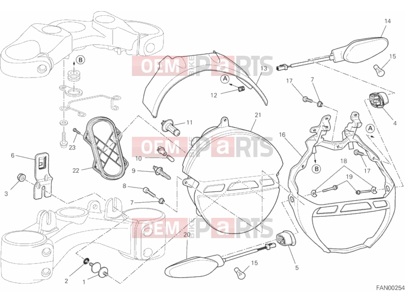 DUCATI 2013 Monster 795 022 - HEADLIGHT » LIGHTING SYSTEM