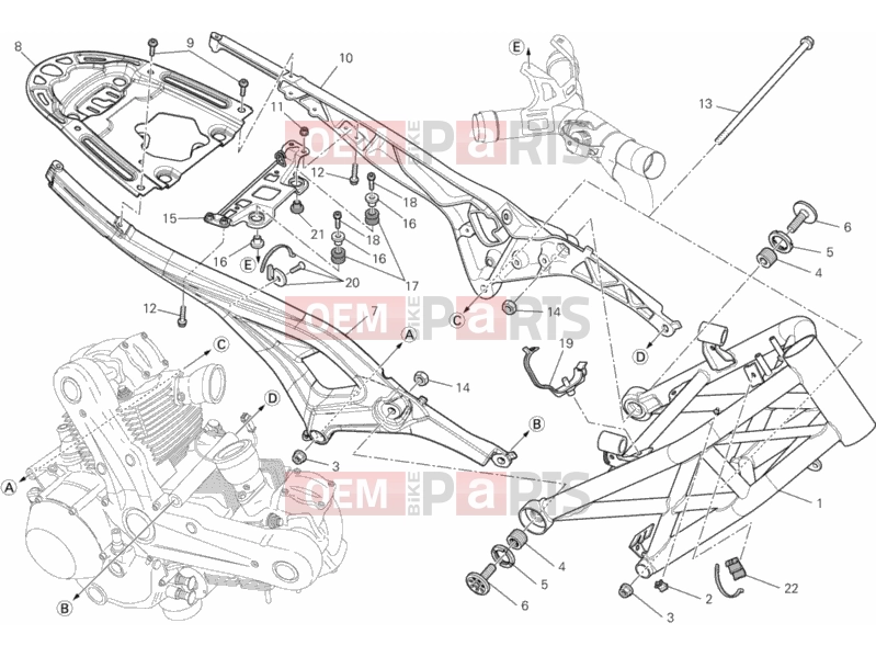 DUCATI 2013 Monster 796 ABS ANNIVERSARY FRAME » FRAME