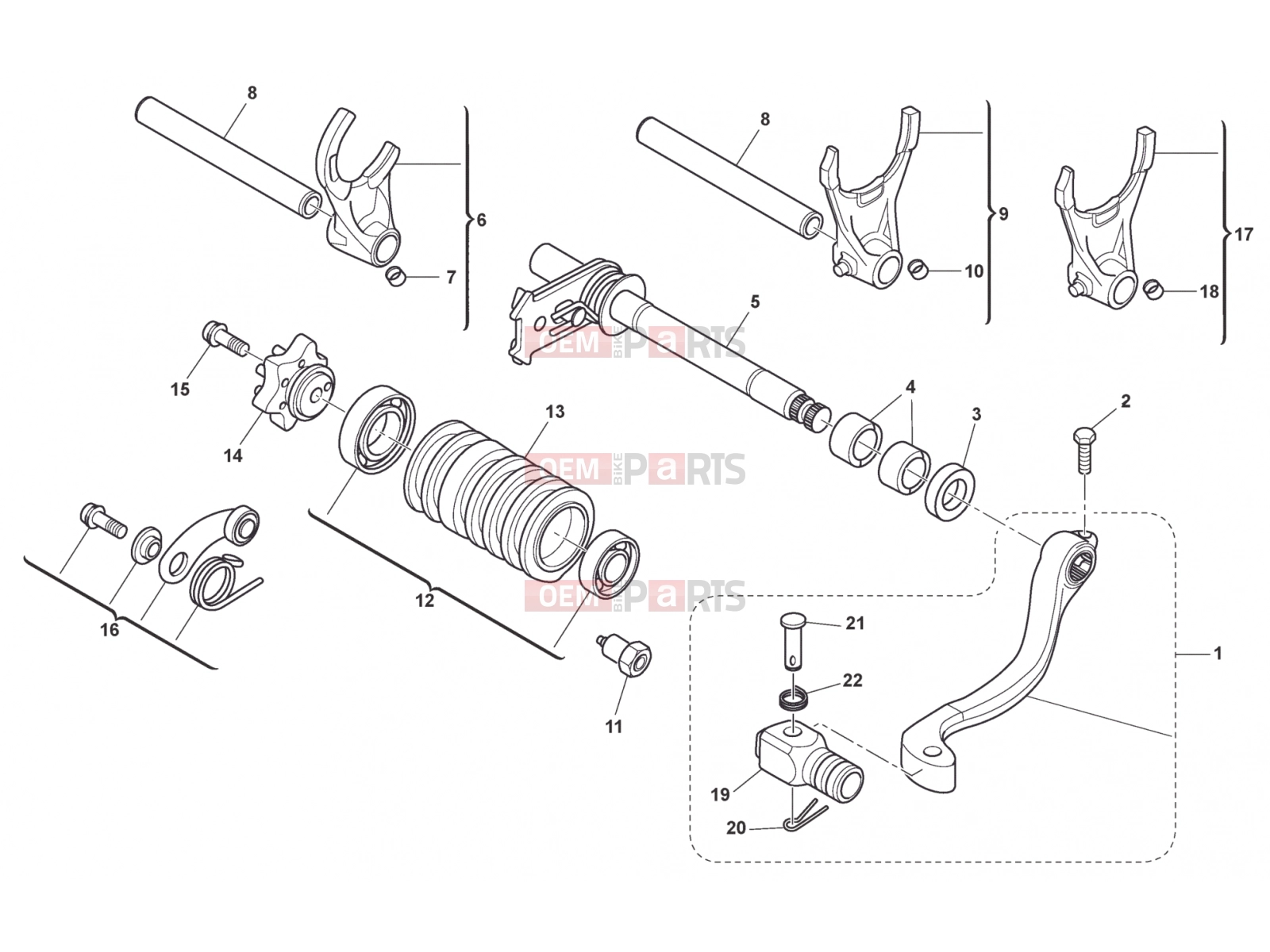 HUSQVARNA 2013 TXC 511 GEAR SHIFT