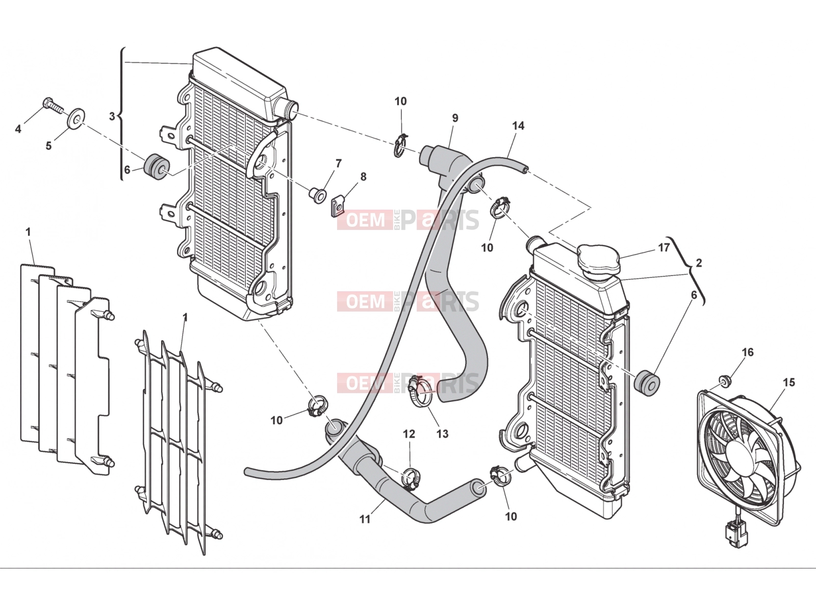 HUSQVARNA 2013 TXC 511 COOLING SYSTEM