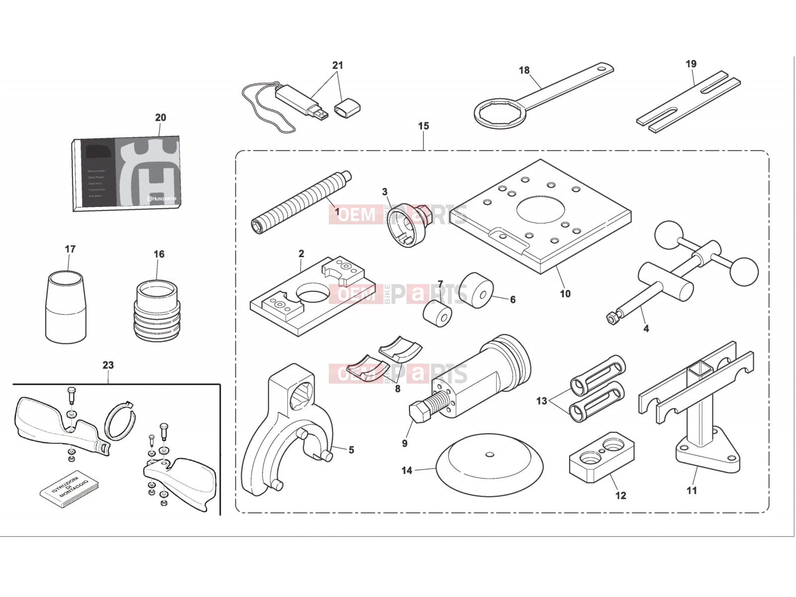 HUSQVARNA 2013 TXC 511 EQUIPMENT & TOOLS