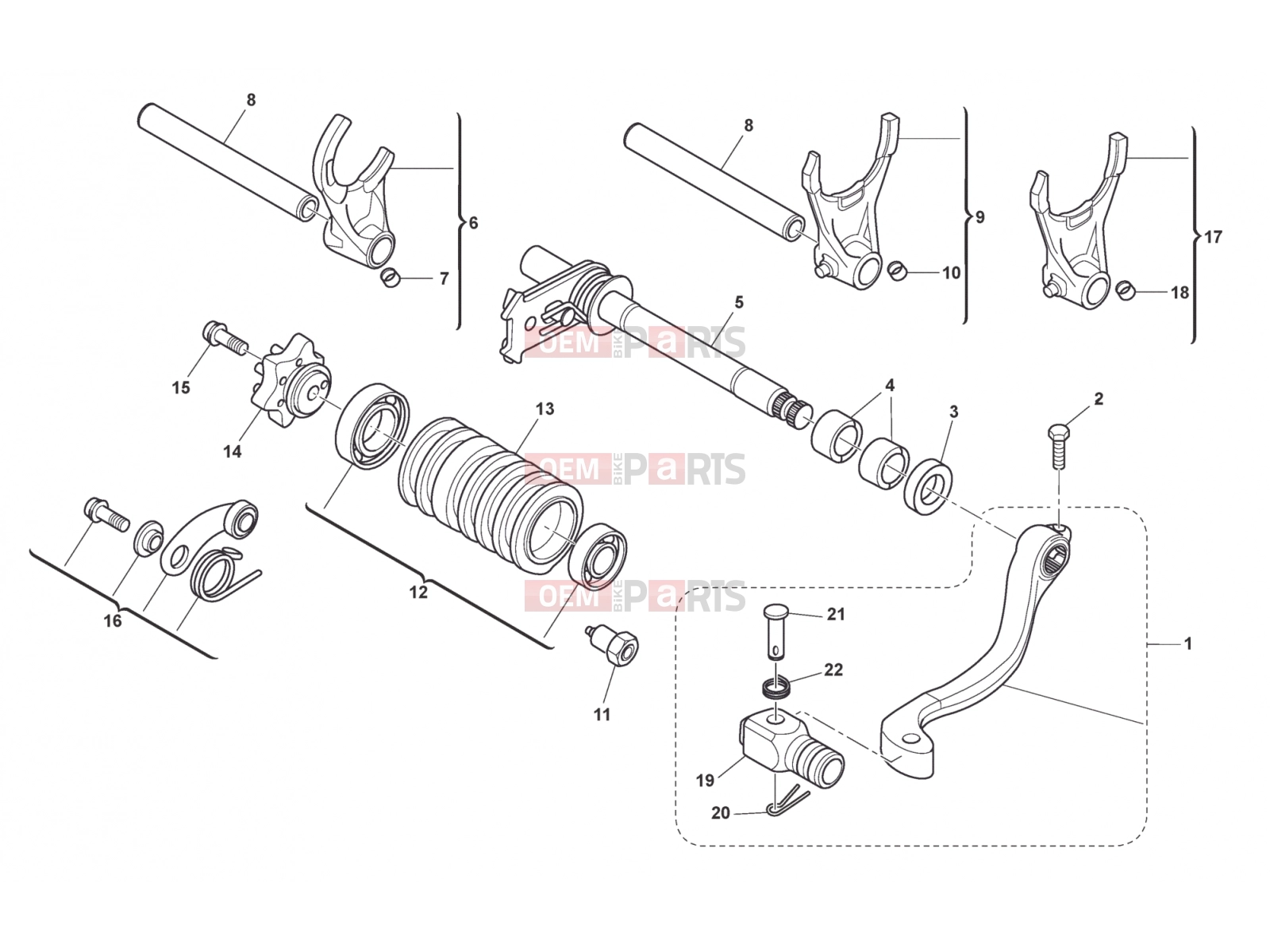HUSQVARNA 2013 TE 449-511 GEAR SHIFT