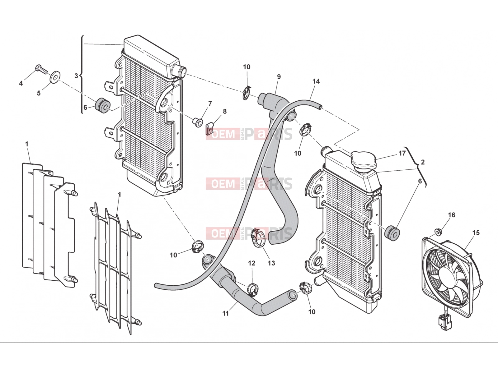 HUSQVARNA 2013 TE 449-511 COOLING SYSTEM