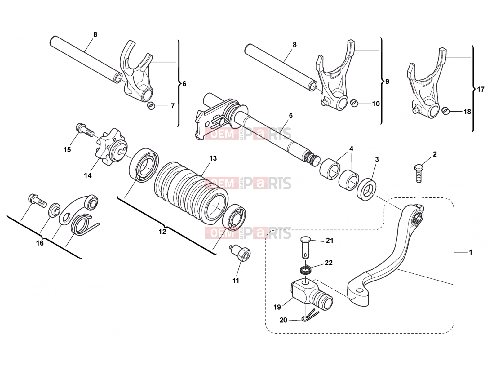 HUSQVARNA 2012 SMR 511 GEAR SHIFT