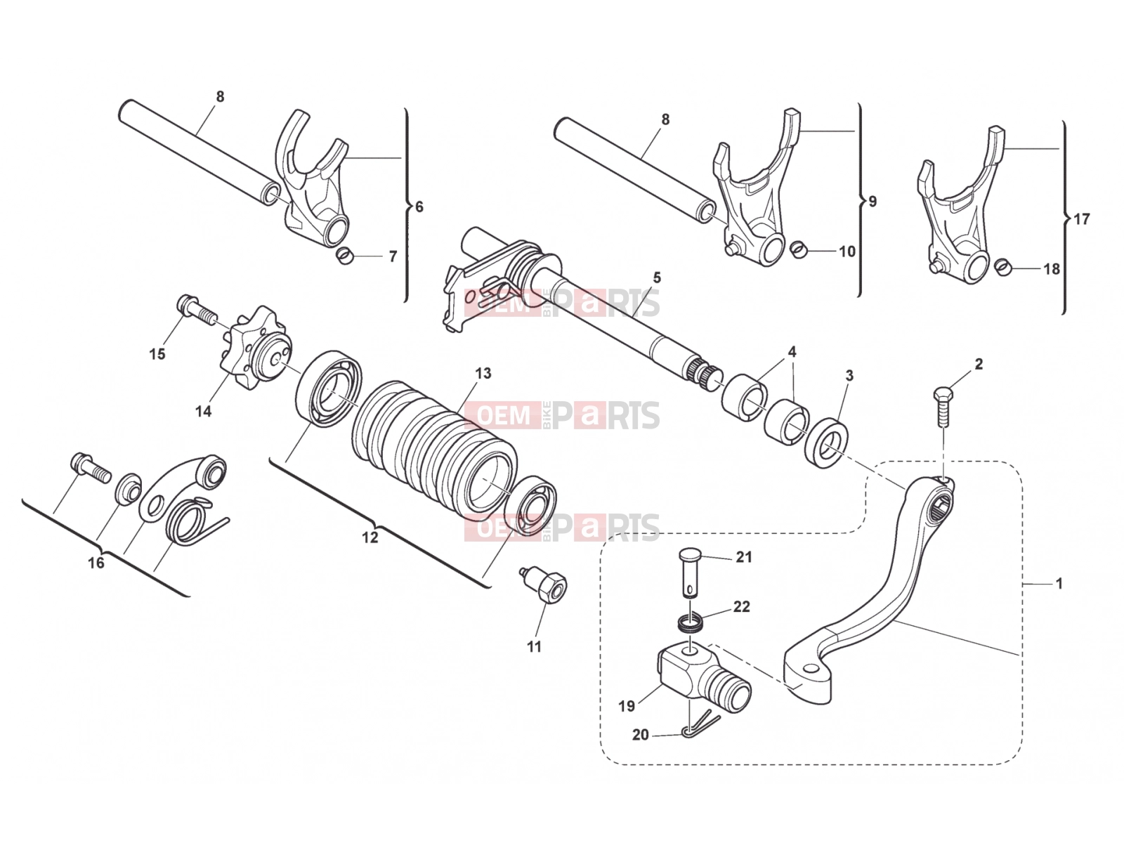 HUSQVARNA 2012 TE 449-511 GEAR SHIFT