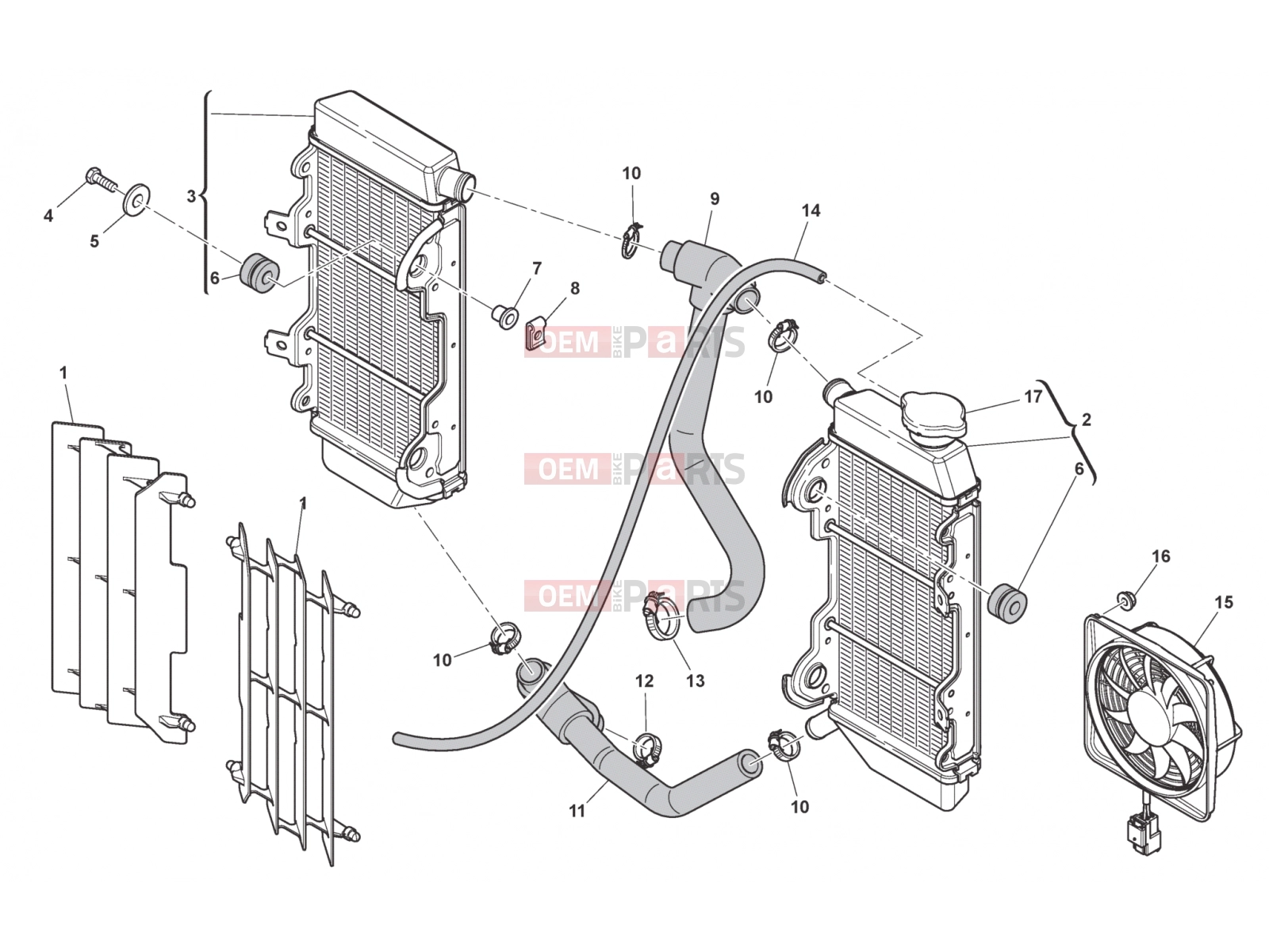 HUSQVARNA 2012 TE 449-511 COOLING SYSTEM