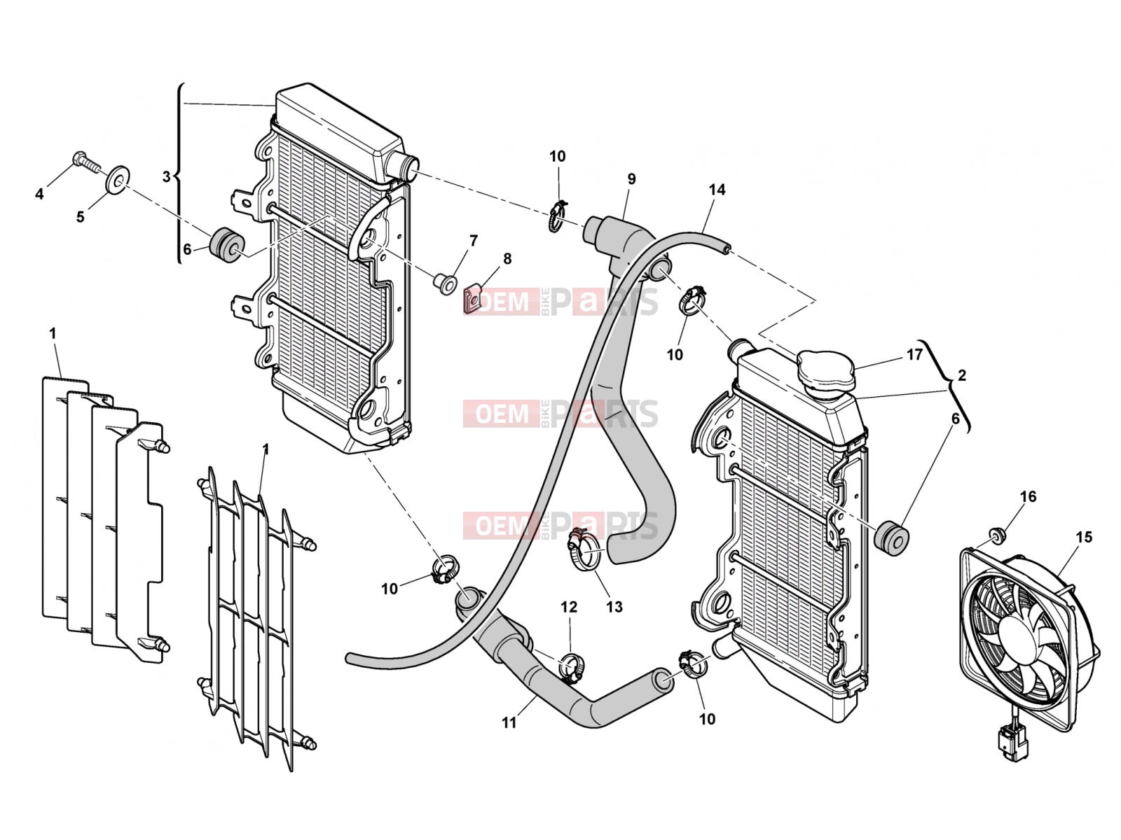 HUSQVARNA 2012 TXC 449-511 COOLING SYSTEM