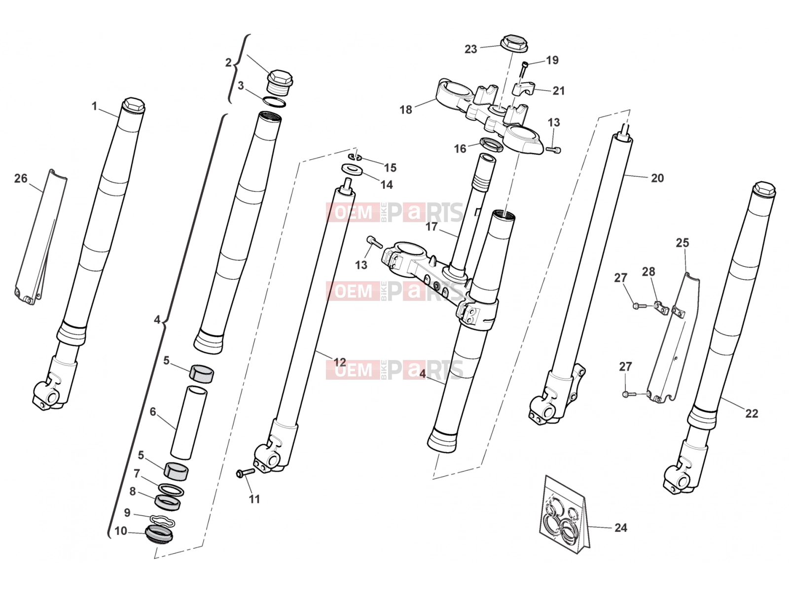 HUSQVARNA 2012 SMR-TE 125 FRONT FORK