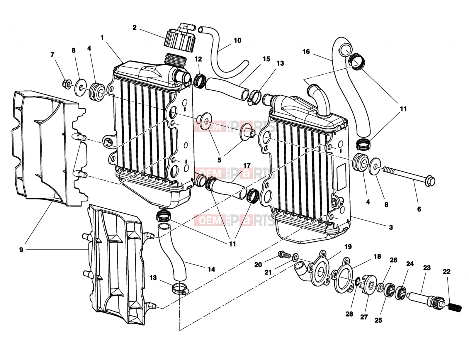 HUSQVARNA 2012 CR 65 COOLING SYSTEM