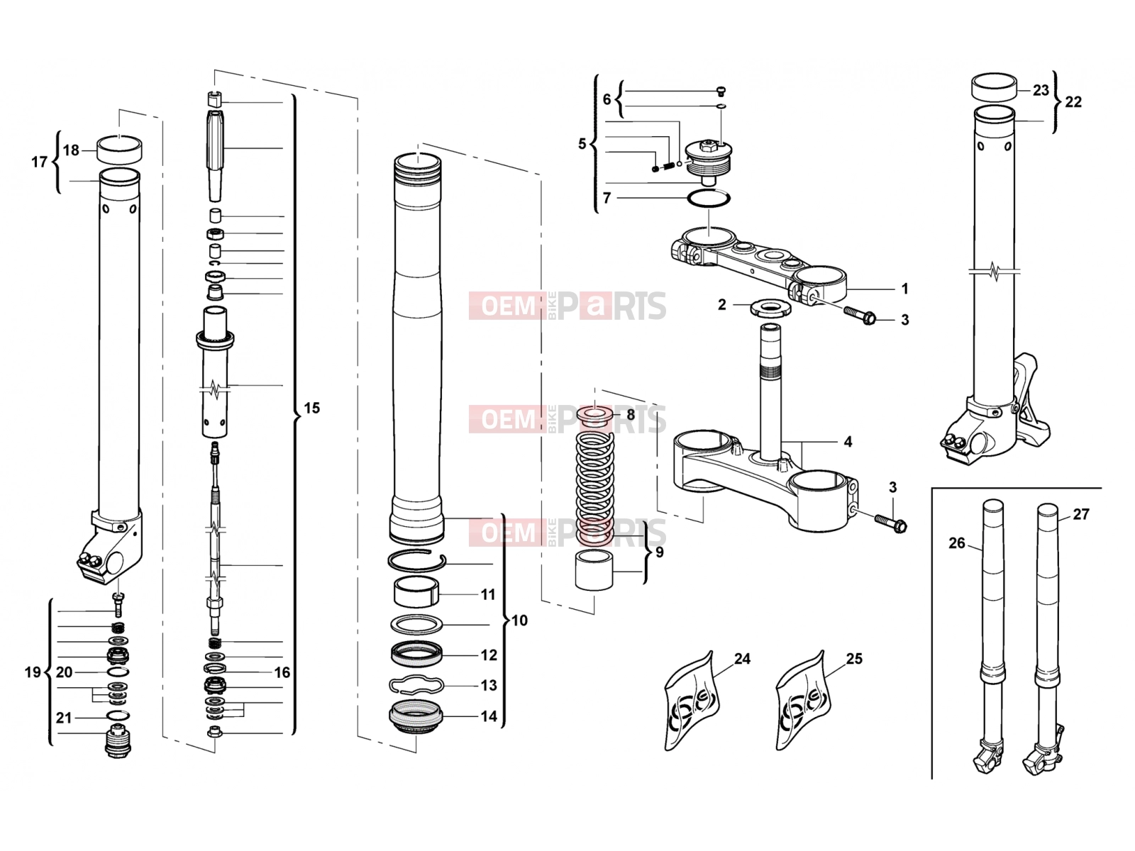 HUSQVARNA 2011 SMR 449-511 FRONT FORK
