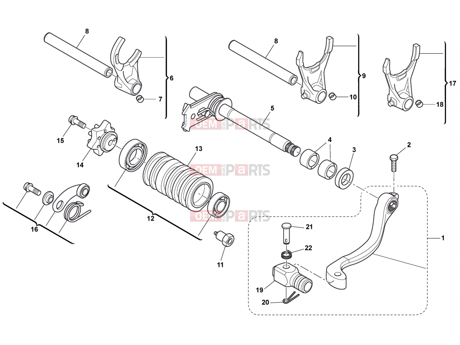 HUSQVARNA 2011 TE 449-511 GEAR SHIFT