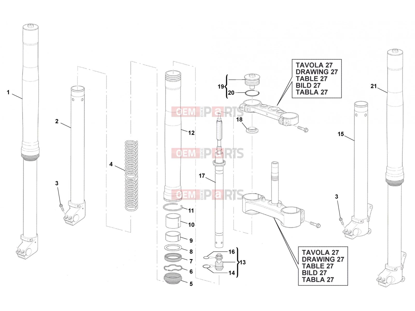 HUSQVARNA 2011 TE 449-511 FRONT FORK