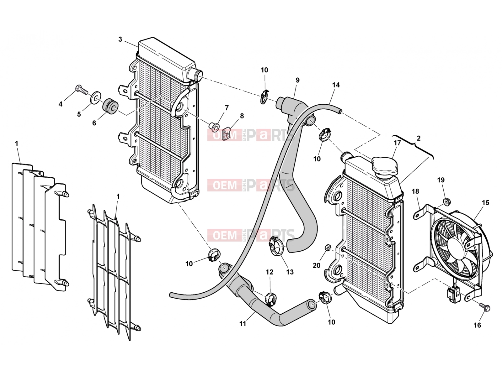 HUSQVARNA 2011 TXC 449-511 COOLING SYSTEM