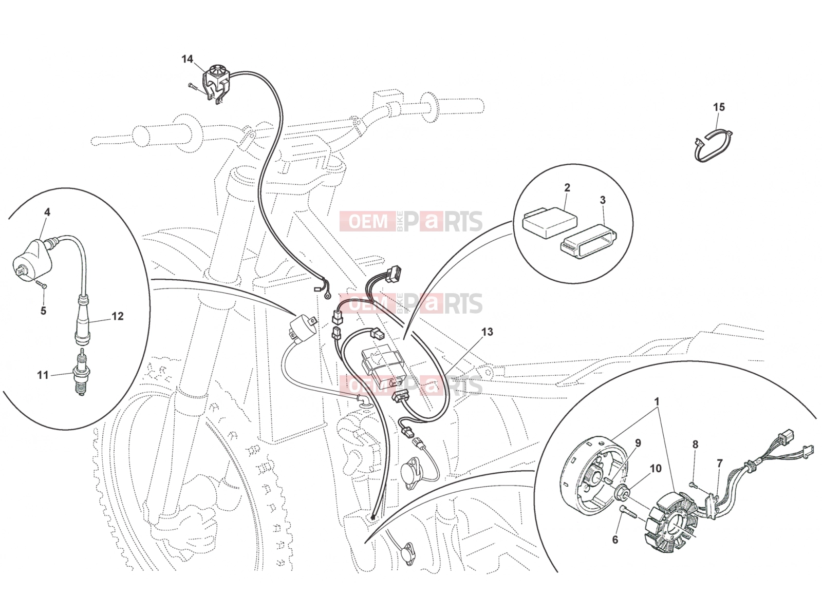 HUSQVARNA 2009 TC 250 ENGINE ELECTRONICS