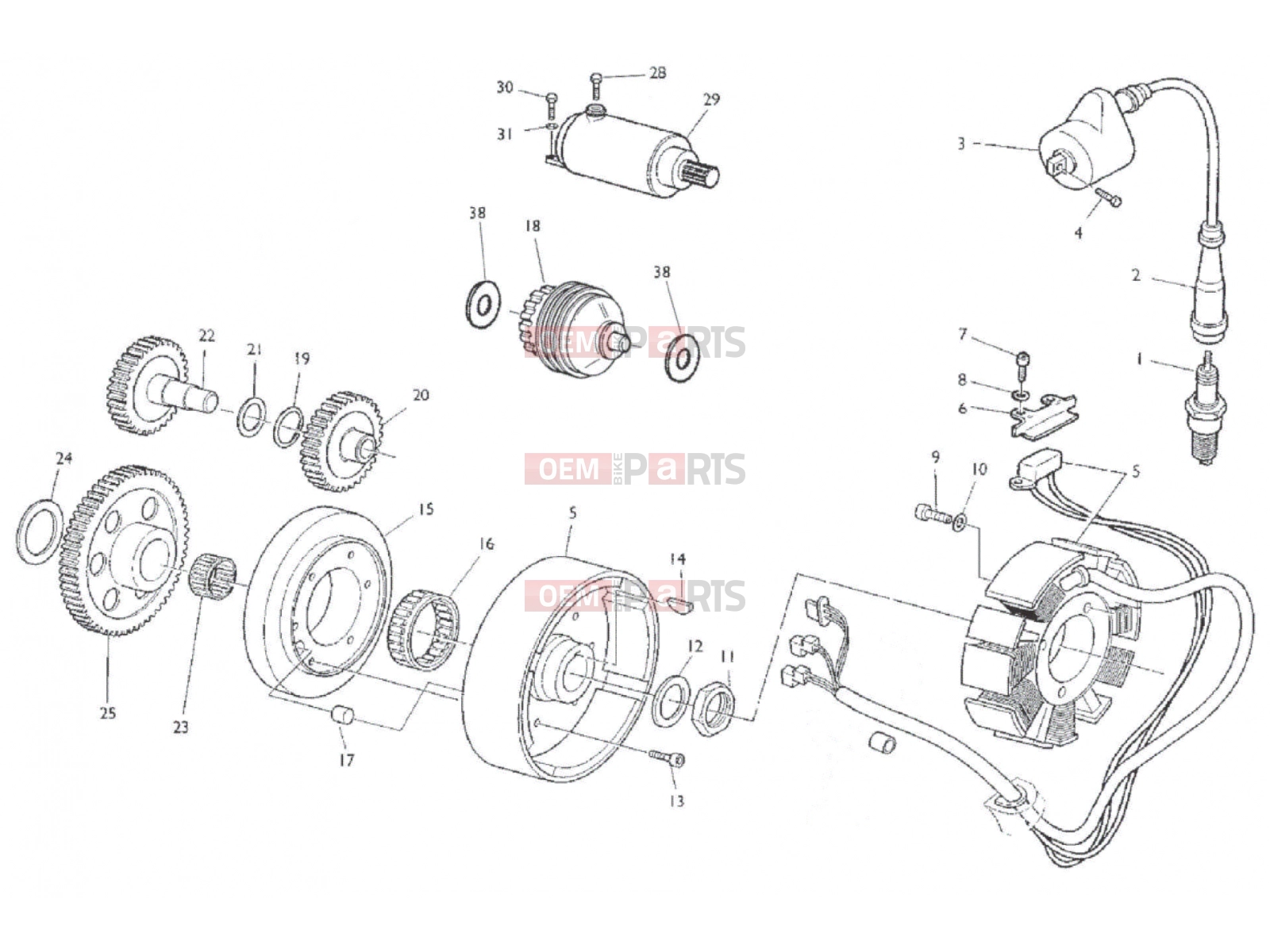 HUSQVARNA 2008 SM-TE 610 ENGINE ELECTRONICS