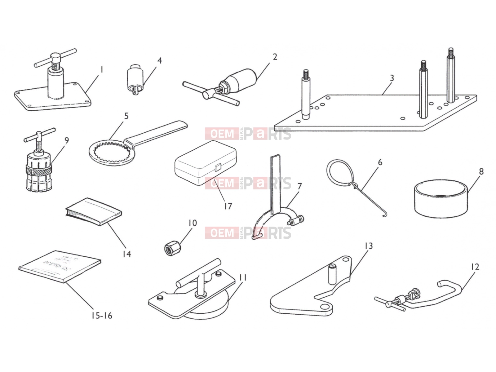 HUSQVARNA 2008 SM-TE 610 WORKSHOP TOOLS