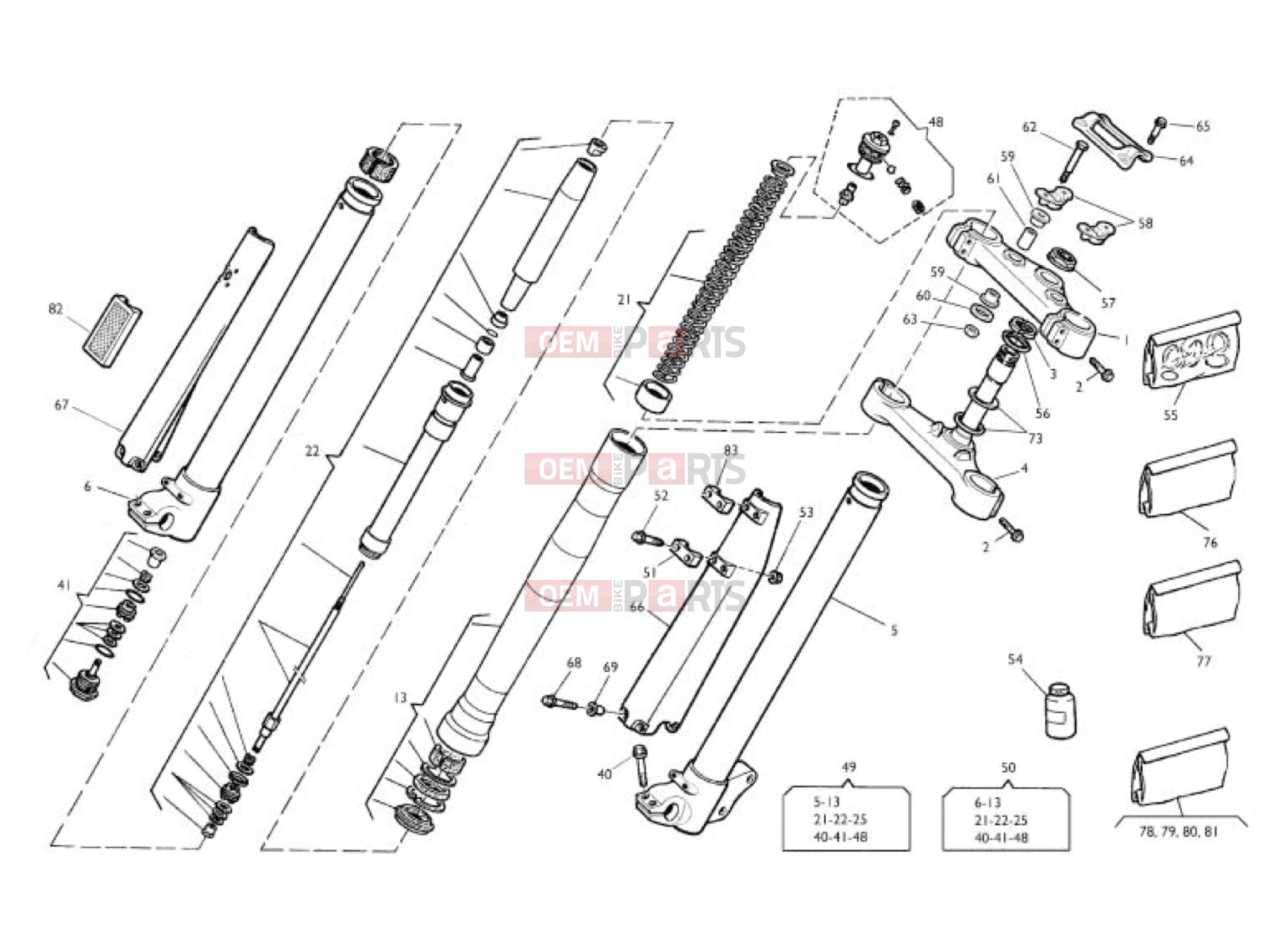 HUSQVARNA 2004 TE 510 CENTENNIAL FRONT FORK ASSEMBLY