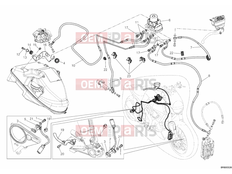 DUCATI 2013 Diavel BRAKING SYSTEM ABS » BRAKING SYSTEM