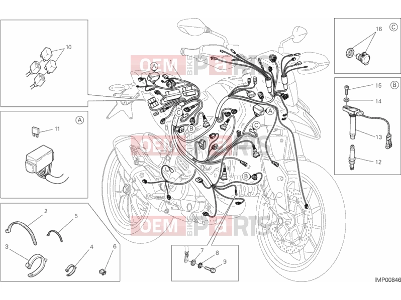 DUCATI 2013 HYPERSTRADA WIRING HARNESS » WIRING HARNESS
