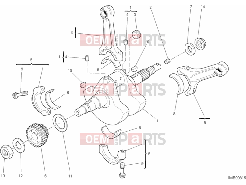 DUCATI 2013 HYPERSTRADA CONNECTING RODS » VALVE DRIVE