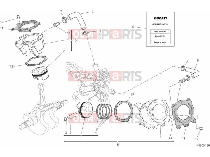 DUCATI 2013 HYPERSTRADA CYLINDERS - PISTONS » VALVE DRIVE