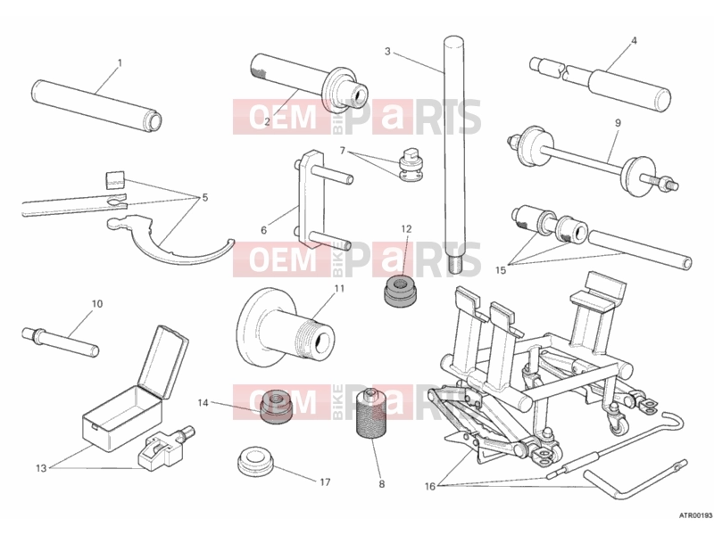 DUCATI 2013 Streetfighter 1098 S WORKSHOP SERVICE TOOLS, FRAME » FRAME