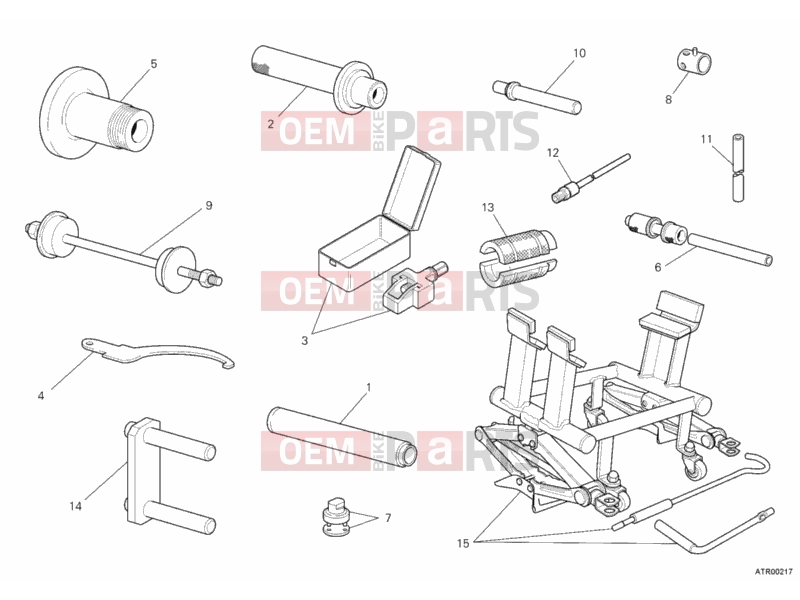 DUCATI 2012 Hypermotard 1100 EVO SP WORKSHOP SERVICE TOOLS, FRAME » FRAME