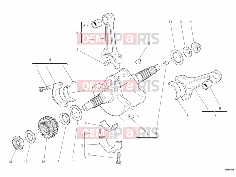DUCATI 2012 Multistrada 1200 ABS CRANKSHAFT » ENGINE CASE