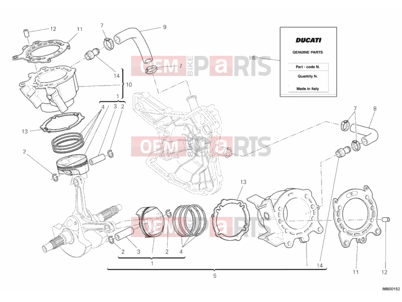 DUCATI 2012 Multistrada 1200 S Pikes Peak CYLINDER - PISTON » ENGINE CASE