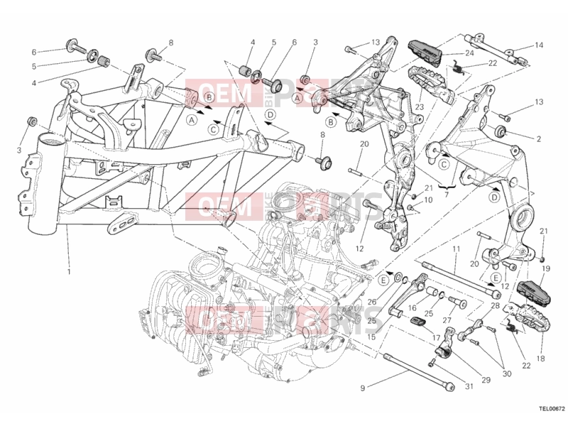 DUCATI 2012 Multistrada 1200 S Sport FRAME » FRAME