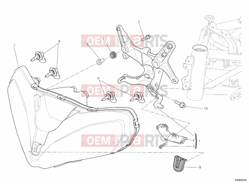 DUCATI 2012 Multistrada 1200 S Sport HEADLIGHT » LIGHTING SYSTEM
