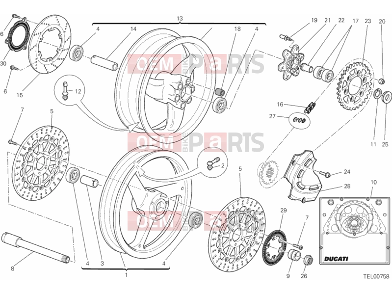 DUCATI 2012 Monster 659 ABS WHEELS » FRONT WHEEL